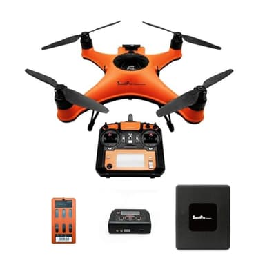 SwellPro FD1+ Fisherman Best Fishing Drone with Bait Release, 4.8 LBS Payload, 1.3KM Range, IP67 Waterproof, Auto Return & Flip, Self-floating, Entry-Level, No Camera Included