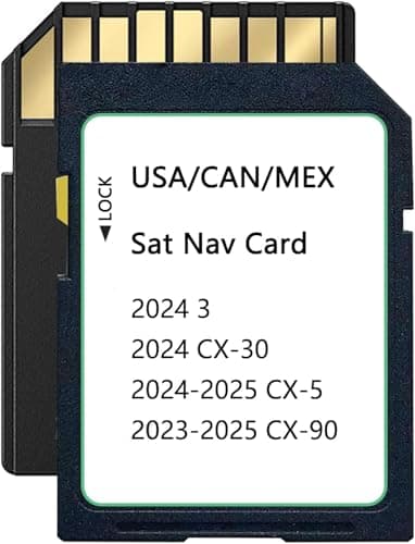 2025 Upgraded KMV6 66 Z1B Navigation SD Card Map Compatible with 2024 3/ CX-30, 2024-2025 CX-5, 2023-2025 CX-90, KMV66Z1B Latest Version Navigation SD Card Map USA/CAN/MX