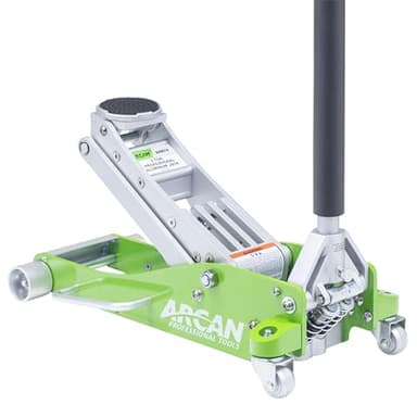 ARCAN 3-Ton (6,000 lb.) Quick-Rise Aluminum Floor Jack with Dual Pump Pistons, Reinforced Lift Arm, Side-Mount Handle, 3.75 in. to 18 in. Lift Range, Model A20019