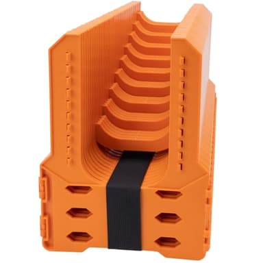 RVSNAIL RV Sewer Hose Support, 20FT Adjustable RV Hose Support Holder Camper Sewer Hose Support for Fast & Secure Dumping with carrying Strap, Orange