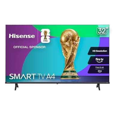 Hisense 32-Inch Class A4 Series HD Smart Fire TV (32A4HNF) - Full Array LED, HDR10, DTS Virtual: X, Slim Bezel Design, Alexa Built-in
