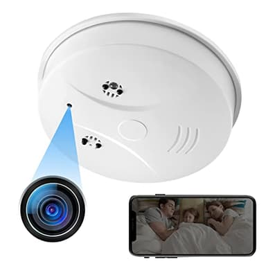 UYIKOO Hidden Camera Smoke Detector Video Small Cam 1080P HD Wireless WiFi Camera with Night Vision & Motion Detection Indoor Security Camera