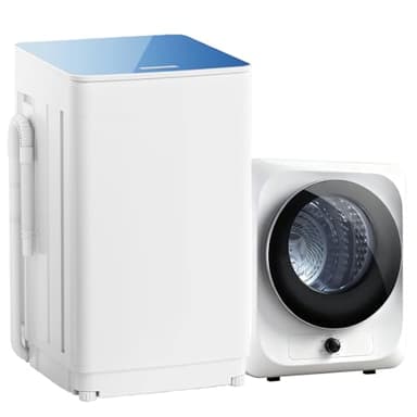 Auertech Portable Washer and Dryer Combo Set, 18 lbs Fully Automatic Washing Machine, 1.5CuFt Portable Dryers, Compact Washer and Dryer for Apartment, RV, Dorm