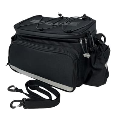 BiKase MIK Compatible Trunk Bike Bag Big Daddy with MIK Attachment, Waterproof Bag for Back of Bicycles with Panniers, Pannier Rack Bag with Water Bottle Carrier (MIK Rack not included)