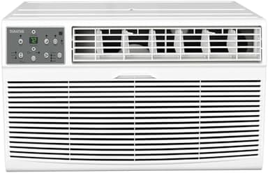 Durastar DRTHC081XNA1 8,000 BTU 115V Through the Wall Air Conditioner with 4200 BTU Supplemental Heating and Remote Control - White