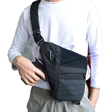 Concealed Carry Bag for Men, Chest Holster Sling Bag of Pistols Anti-Thief Crossbody Daypack Personal Pocket Sling Pack