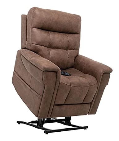 Pride Mobility Pride ViVaLift Radiance 3-Heating Pad Lift Chair Power Recliner (PLR3955M) Medium (Canyon Silt, Inside Delivery and Setup)