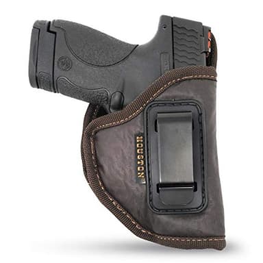 Inside Waistband Gun Holster for Men/Women for Glock 26/27/33, M&P Shield, XDS, Taurus 709, Taurus Pro C, Walther P22, Beretta Nano, SCCY Sky, Rug LC9. Eco Leather Conceal Holster by Houston