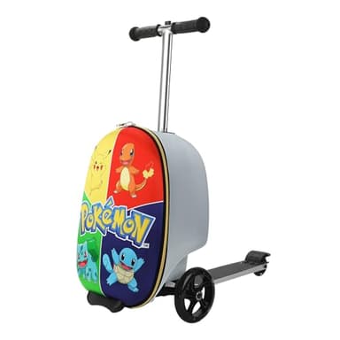 Bioworld Pokemon Character Art Scooter Youth Rolling Luggage, OSFA
