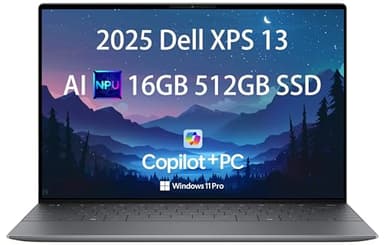 Dell XPS 13 9345 Laptop, Copilot+ AI PC (13.4" FHD+ 120Hz, Qualcomm Snapdragon X Elite, 16GB DDR5, 512GB SSD, 12-Core (> Intel i7-1355U)), Thin & Light, 27-Hour Battery, IR Webcam, Wi-Fi 7, Win 11 Pro
