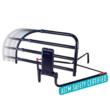 Able Life Click-N-Go Extendable Bed Rail for Wood Adjustable Bed Frames. Removable Bed Handle for Elderly Adults and Seniors, Fits King, Queen, Full, and Twin Beds, ASTM Safety Approved Bedrail