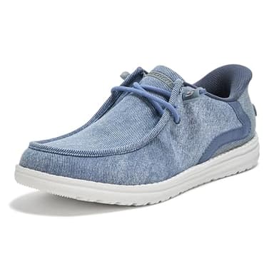 Skechers USA Men's Men's Melson-Coronado Sneaker, Denim, 8.5 Wide