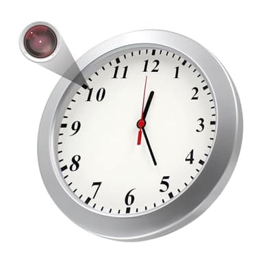 Pelay Hidden Camera Detector Wall Clock 1080P No WiFi Security Camera Nanny Cam Video Recorder with Motion Detection, No Audio Home/Office Surveillance