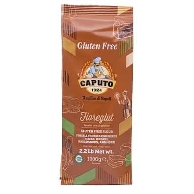 Antimo Caputo Gluten Free Pizza Flour 2.2lb - All Natural Multi Purpose Flour & Starch Blend for Baking Pizza, Bread, & Pasta