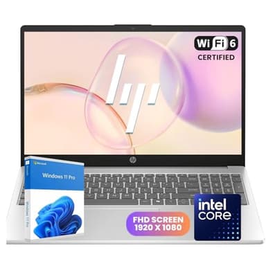 HP Pavilion Laptop | Intel Processor | 16GB DDR4 RAM | 256GB PCIe SSD | 15.6" FHD 1080p Display | Windows 11 Pro | Wi-Fi 6 & Ethernet | Full-Size Keyboard | All-Day Performance for Work & Study