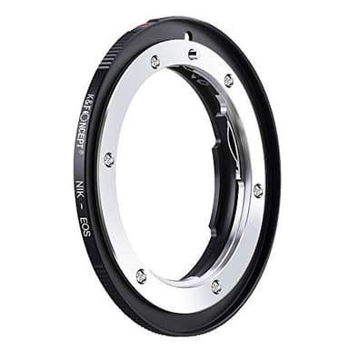 K&F Concept Updated NIK to EOS Adapter, Manual Lens Mount Adapter for Nikon F/AI Mount Lens and Canon EOS EF EF-S Mount Camera