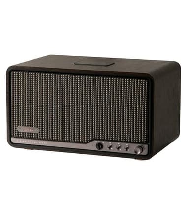 Edifier S300 Hi-Fi Tabletop Speaker, Hi-Res Audio LDAC for Wireless Multi-Room & Stereo Pairing, 80W Power Works with AirPlay 2 Bluetooth 5.4 USB-C AUX Inputs, Retro Design with Remote - Black