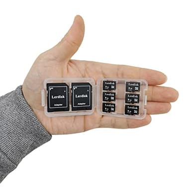 Lerdisk Factory Wholesale Micro SD Card 8GB U1 Pack of 6 in Bulk Micro SDHC UHS-I C10 with SD Adapter Produced by Authorized Licencee(8GBX6)