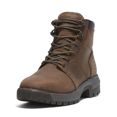 Timberland PRO Men's Montauk 6 Inch Soft Toe Industrial Work Boot, Gaucho Brown, 9.5M