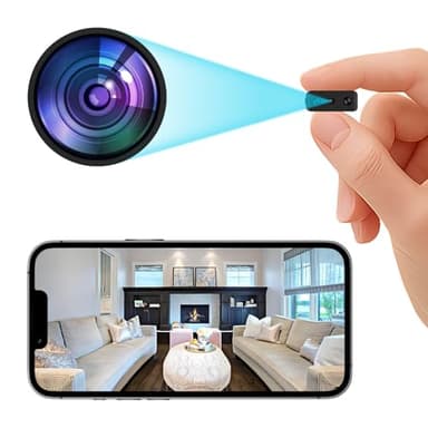 Mini Indoor Security Camera Wireless Home 2026 Upgraded Small Outdoor WiFi Pet Cameras 1080P Tiny Nanny Cam Wide Angle Night Vision Home Indoor Outdoor Camara, No Need WiFi Camaras for House Security