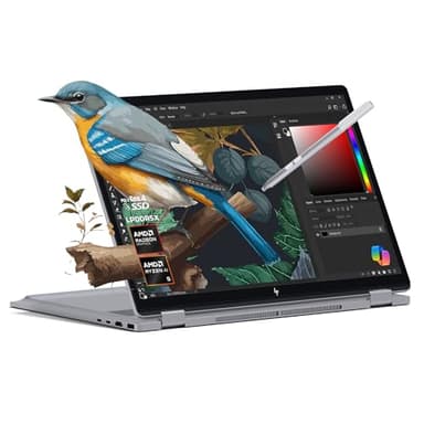 HP 2025 New Envy x360 2-in-1 Laptop, OmniBook X Flip 16" Touchscreen 2K IPS Display, AMD Ryzen AI 5 340, 16GB LPDDR5X RAM, 512GB Gen 4 SSD, Copilot AI, WiFi 6E, w/Microsoft Surface Pen, Win 11 Home