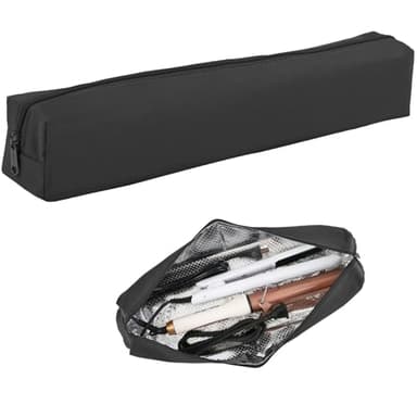 Suafrnut Professional Hot Hair Tools Organizer Bag Portable Travel Heat Resistant Storage Case Pouch for Curling Irons, Flat Irons, Hair Straightener and Styling Tools(17.7" x 3.2"x 3.2")