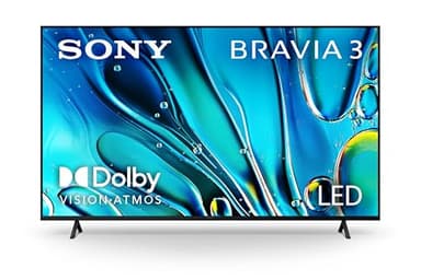 Sony 55-Inch 4K Ultra HD BRAVIA 3 LED Smart TV with Google TV, LED Flat Screen, Dolby Vision HDR, Google TV, Exclusive PS5 Features, (K-55S30)