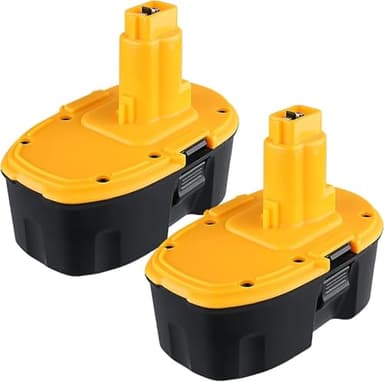 JAUKIST 18V Replacement Battery for DeWalt DC9096 2 Packs 5.0Ah 18 Volt Replacement Batteries for DeWalt DE9096 DC9098 DE9098 DE9098 DW9096 DW9095 Cordless Power Tools