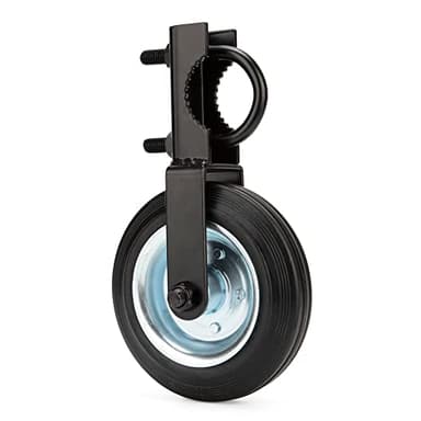 SANKINS Gate Helper Wheel for Supporting Metal Swing Gates with 1-5/8" Thru 2" Gate Frames, 6" Gate Support Wheel Prevent Gate from Dragging for Chain Link Fence, Black