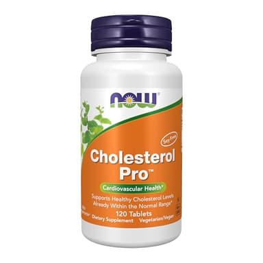 NOW Foods Supplements, Cholesterol Pro™ with Bergamonte™ and Plant Sterols, Cardiovascular Health*, 120 Tablets