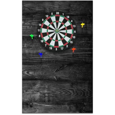 Hahafelt Felt Wood Grain Dart Board Wall Protectors Square Dart Board Backing Tiles Dartboard Backboard Cork Backboard Alternative (Black Grain,36 x 24 x 0.5 Inch)