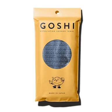 GOSHI Exfoliating Shower Towel - Rip-Resistant Exfoliating Washcloth for All Skin Types - Made in Japan