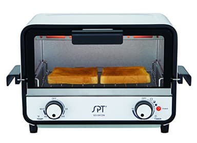 SPT SO-0972WA: Easy Grasp 2-Slice Countertop Toaster Oven,WHITE,9 liters capacity