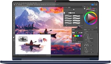 Lenovo Yoga 9i 2-in-1 14-Inch 2.8K OLED Touchscreen Laptop with Intel Core Ultra 7 155H Processor, 16GB RAM, 1TB SSD, and 5MP 2.5K IR Webcam (Cosmic Blue)