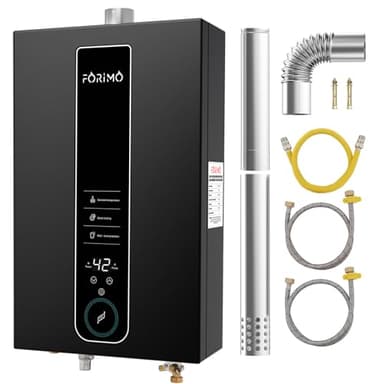 Propane Tankless Water Heater, 4.21GPM 16L Indoor,Constant propane water heater,Instant Hot Propane Gas Water Heater with Fahrenheit Digital Display,Multi-Protection