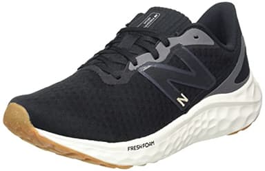New Balance Women's Fresh Foam Arishi V4 Running Shoe, Black/Light Gold Metallic/Gum 2, 9.5 Wide