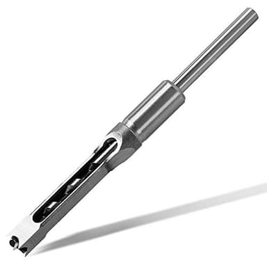 SaferCCTV Square Hole Drill Bit, 1/2 Inch Woodworking Mortiser Drill Bit, Hollow Chisel Mortise Drill Tool
