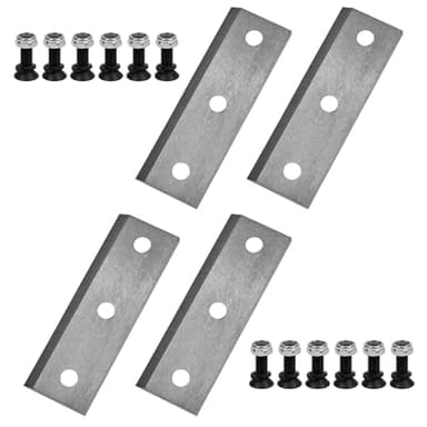 4 Pack Wood Chipper Shredder Blades Replacement for Landworks, Superhandy LCE12, Greatcircleusa GUO054 Mini Steel Wood Chipper and EFCUT C30, C30 Mini, C30 Lite&3-in-1 Wood Chippers Shredders Blade