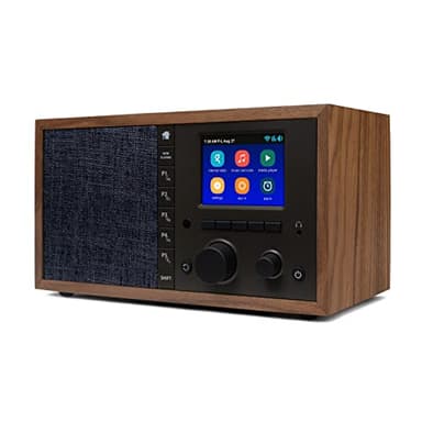 Grace Digital Mondo Elite Classic Internet Radio + SiriusXM, Pandora, Spotify Connect, Bluetooth, Wi-Fi, 7-Day Alarm (Walnut)
