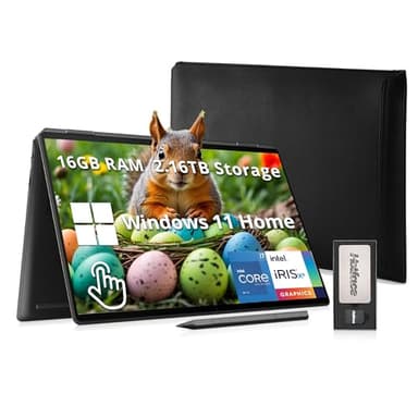 HP Spectre x360 16" 3K+ 2-in-1 Touch Laptop, Intel i7-13700H, 16GB RAM, 2.16TB Storage(2TB SSD+160GB Docking Station Set), Backit Keyboard, Fingerprint Reader, Stylus Pen & Sleeve, Win 11, Black