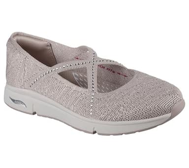Skechers Women's Martha Stewart Arch FIT Living - Meadow Walk,Taupe,9.5