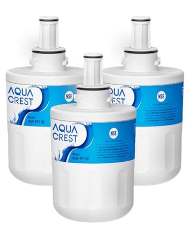 AQUA CREST DA29-00003G Refrigerator Water Filter, Replacement for Samsung DA29-00003G, DA29-00003B, DA29-00003A, Aqua-Pure Plus, HAFCU1, RFG237AARS, RS22HDHPNSR, RSG257AARS, WSS-1 (Pack of 3)