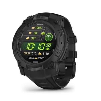 Garmin Instinct® 3 Tactical Edition, 50mm, AMOLED Display, Rugged Outdoor GPS Smartwatch - Black
