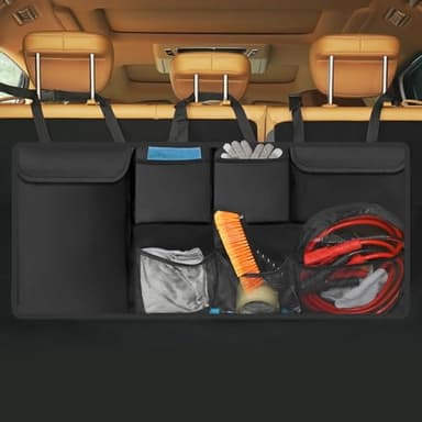 MIKKUPPA Trunk Organizer for SUV - 42"*18" Large Hanging Backseat Trunk Storage for Subaru Crosstrek Forester Outback, Jeep Wrangler Grand Cherokee Compass, Ford Bronco Escape Explorer Edge, Toyota