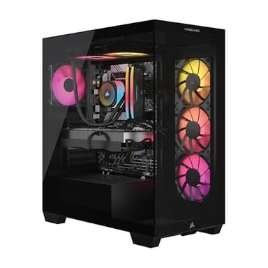 Corsair Vengeance i7500 Gaming PC – Liquid Cooled Intel® Core™ i9-14900KF CPU – NVIDIA® GeForce RTX™ 5090 GPU – 64GB Vengeance RGB DDR5 Memory – 2TB M.2 SSD – Black