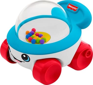 Fisher-Price Baby Toy Corn Popper Push-Along Vehicle with Sounds for Crawling Developmental Play Infants Ages 6+ Months