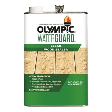 Olympic WaterGuard 1 gal. Clear Exterior Waterproofing Wood Sealer