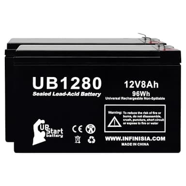 2-Pack 12V 8Ah UPS for APC 1500 Battery Replacement - Compatible with APC BACK-UPS Pro 1500 Batteries, BX1500M BR1500G BX1500G SUA1500RM2U APCRBC124 1500S RBC124 Surge Protector Backup, 12 Volt 8 Ah