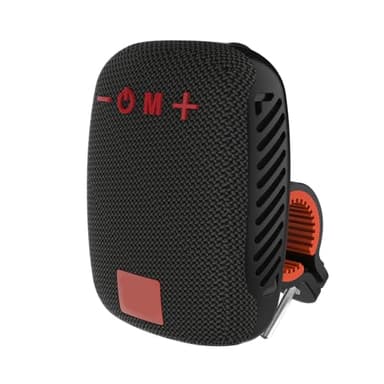 XUMIUZIY BT Speaker for Bike, BT Handlebar Speaker with FM Radio, Support Memory Card, Dual Pairing, Hands Call, Wire Less Speakers for Cycling, Hiking (Black)