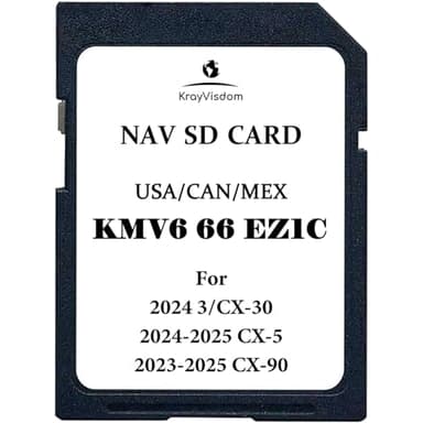 KMV666EZ1C Navigation SD Card | No Data Fee, Works with HUD | Preloaded USA/Canada/Mexico Offline GPS Maps for CX 5(2024-2025), CX 30/3(2024), CX 90(2023-2025)